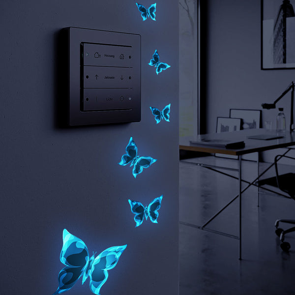 blue luminous stickers