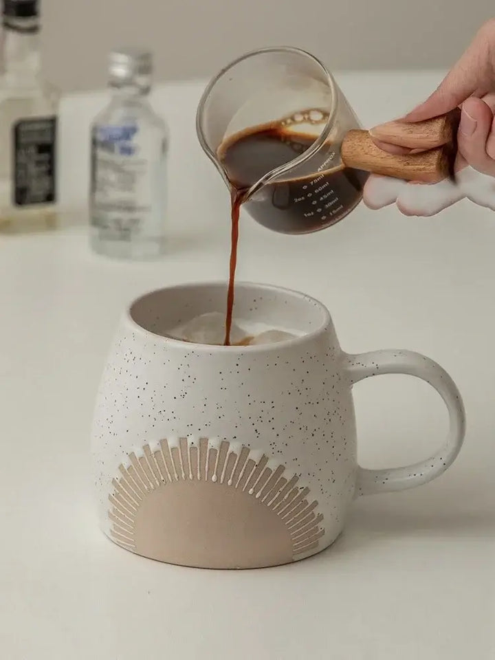 White Crown Ceramic Mug | Ceramic Cup | RayArt®️