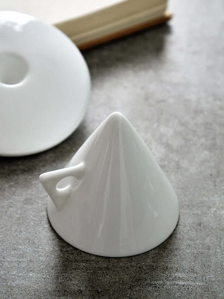 Cone Coffee Cup | White Coffee Cup | RayArt®️