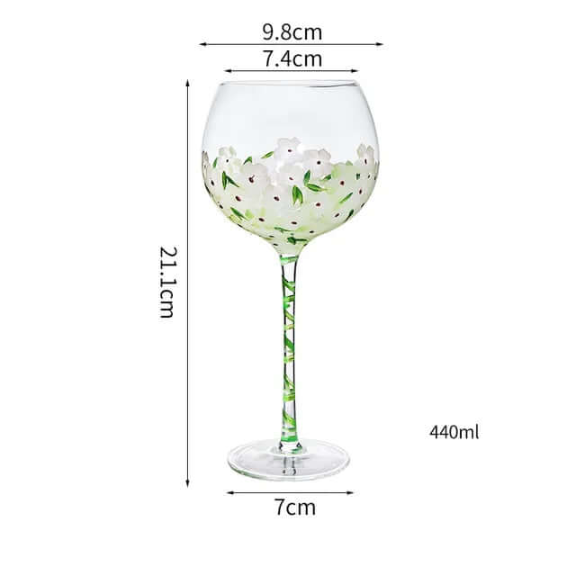 Painted Wine Glasses | Painted Glasses | RayArt®️