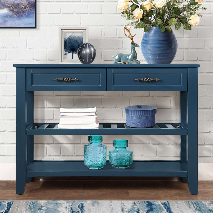 Navy Blue Console Table | Blue Console Table | RayArt®️