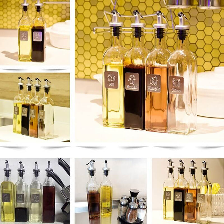 Kitchen Bottle Dispenser | Oil Glass Bottle | RayArt®️