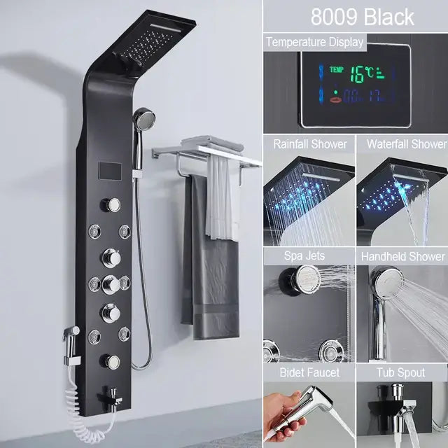 Led Shower Panel | Bathroom Panel Shower | RayArt®️