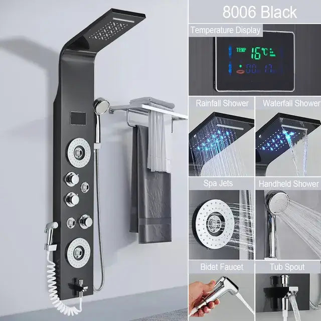 Led Shower Panel | Bathroom Panel Shower | RayArt®️