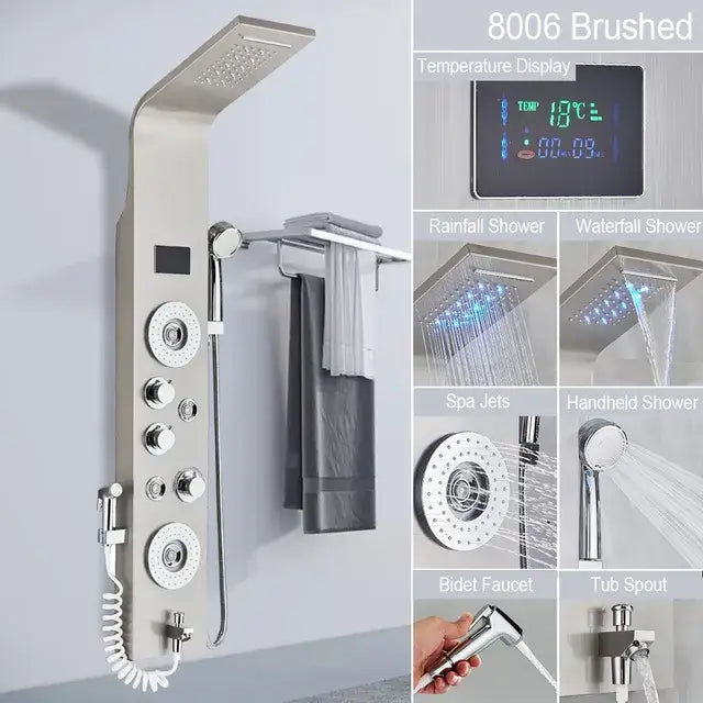 Led Shower Panel | Bathroom Panel Shower | RayArt®️