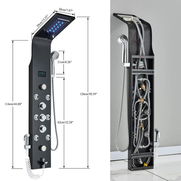 Led Shower Panel | Bathroom Panel Shower | RayArt®️