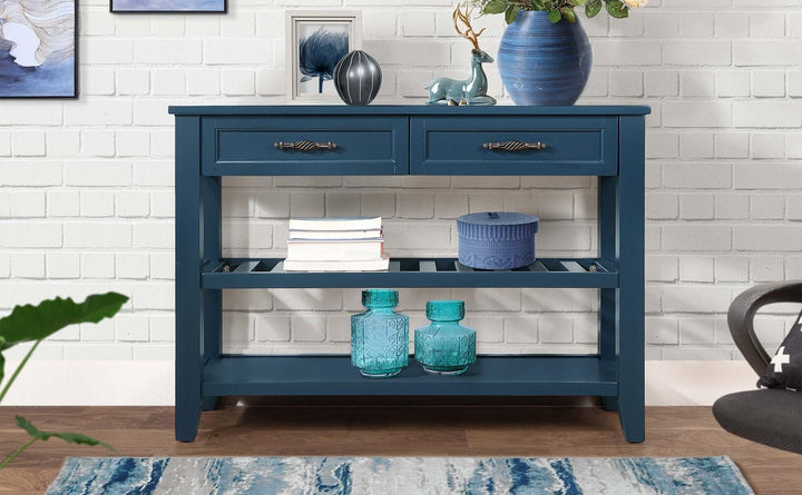 Navy Blue Console Table | Blue Console Table | RayArt®️