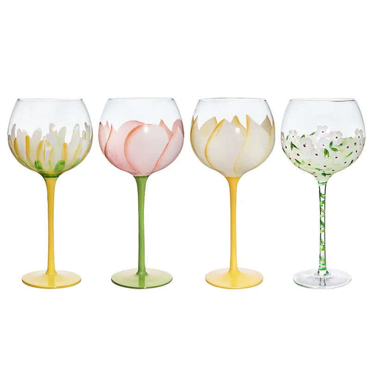 Painted Wine Glasses | Painted Glasses | RayArt®️