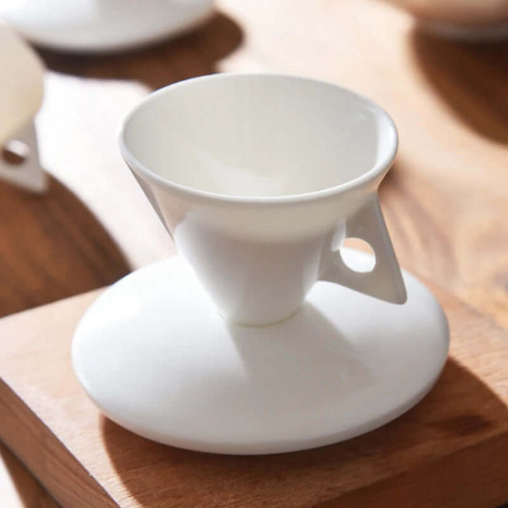Cone Coffee Cup | White Coffee Cup | RayArt®️
