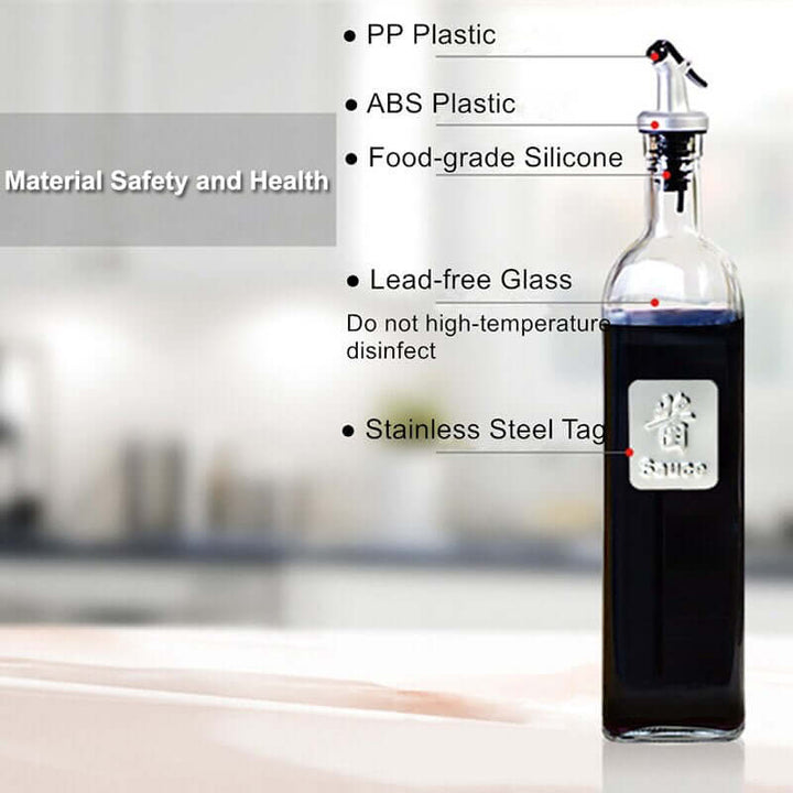 Kitchen Bottle Dispenser | Oil Glass Bottle | RayArt®️