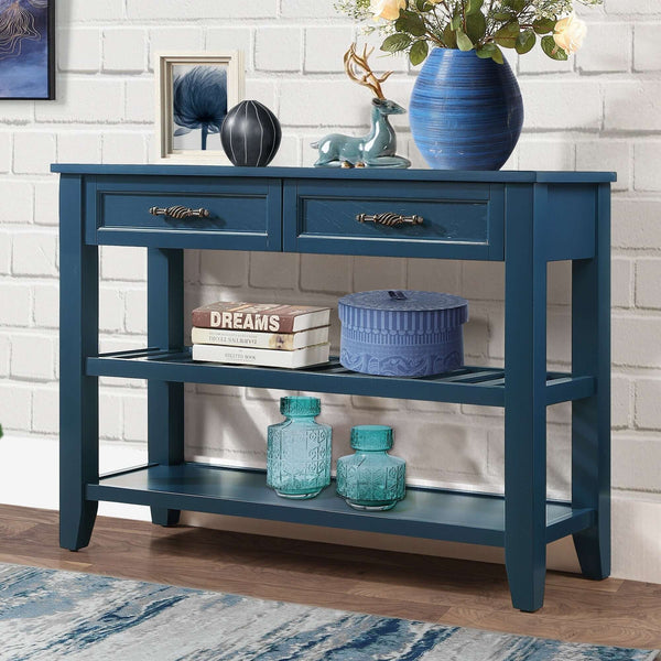 Navy Blue Console Table | Blue Console Table | RayArt®️