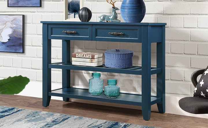 Navy Blue Console Table | Blue Console Table | RayArt®️