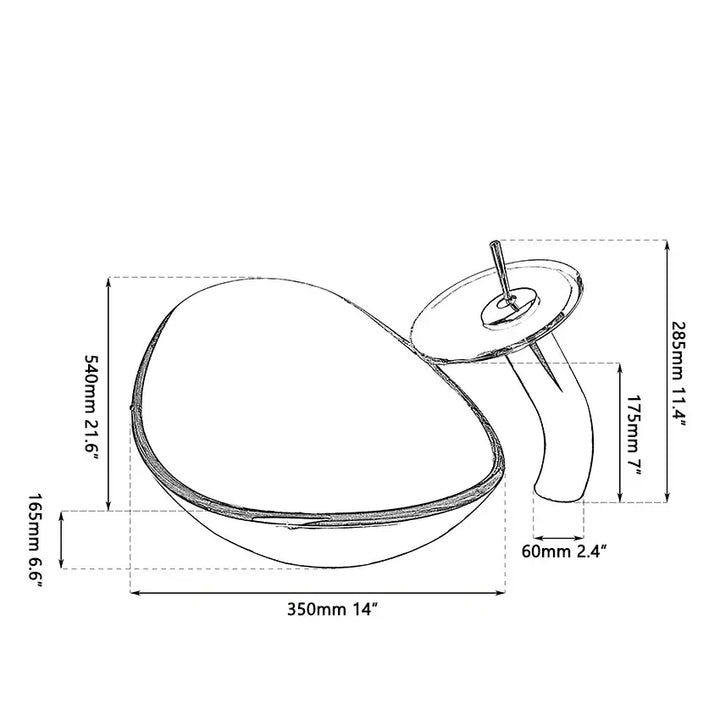 Blue Vortex Basin Set | Wash Basin Set | RayArt®️
